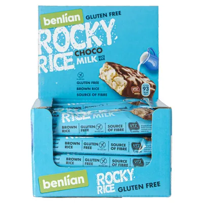 Obrázek produktu pro Benlian – Rocky Rice Choco Milk – 20 tyčinek