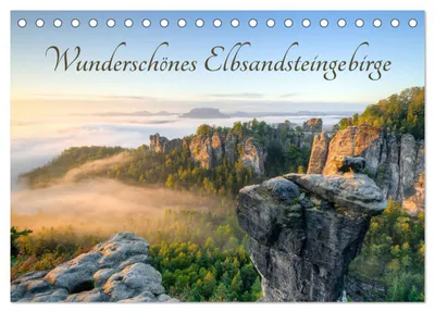 Produktbild von Wunderschönes Elbsandsteingebirge (Tischkalender 2027 DIN A5 quer), CALVENDO Monatskalender