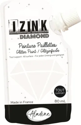 Produktbild von Aladine Aladine Izink Diamant Glitter Farbe 80 ml Perle