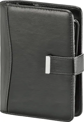 Produktbild von BSB Zeitplaner Kunststoff A6 schwarz 02-0416 mit Lasche