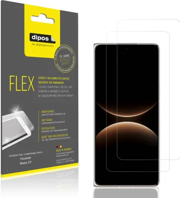 Image de 2x Film de protection d'écran pour Huawei Mate X7 Aussenseite, recouvre 100% de l'écran, dipos Flex