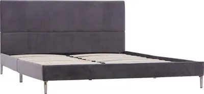 Obrázok produktu pre vidaXL Rám postele bez matraca Sivá látka 135x190 cm