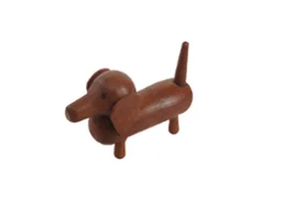 Produktbild von Miniaturfigur Holzfigur Dackel Höhe=2cm