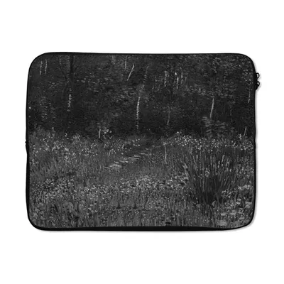 Produktbild von MuchoWow® Laptop Hülle 17 Zoll Laptoptasche Asnières - Vincent van Gogh - Schwarz - Weiß - Zipper - Schutzabdeckung