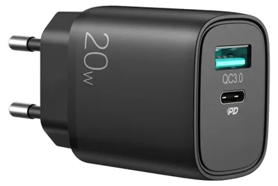 Obrázek produktu pro Rychlonabíječka SiGN USB a USB-C, PD a QC3.0, 3,5 A, 20 W - černá