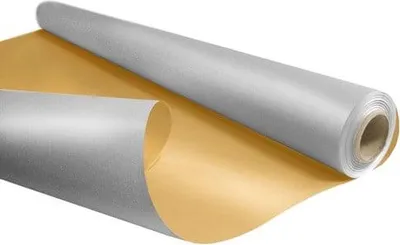 Obrázok produktu pre Dekoračný papier KRAFT DUO METAL striebro-zlatý, rolka 69 cm/50 m