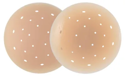 Image de INF Caches-seins perforés silicone 8cm ultra-fins invisibles 1 paire Beige foncé