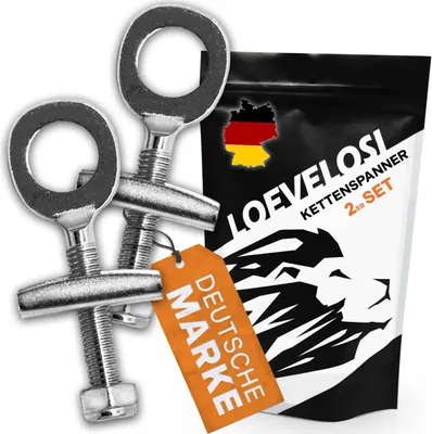 Produktbild von Silberner Fahrrad Kettenspanner Single Speed 12 mm Achsdurchmesser