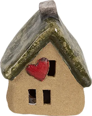 Obrázok produktu pre Clayre & Eef dekoratívna figúrka domček 7x6x9 cm hnedá keramika