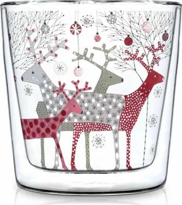 Produktbild von PPD Doublewall Scandic Christmas Trendglas, Teeglas, Tee Glas, Teebecher, Doppelwandig, 300 ml, 604532