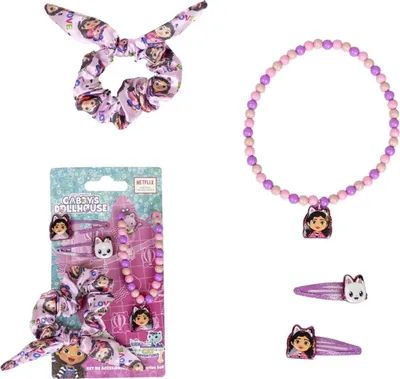 Produktbild von Gabby’s Dollhouse Haarschmuck-Set – Perfekt für kreative Frisuren