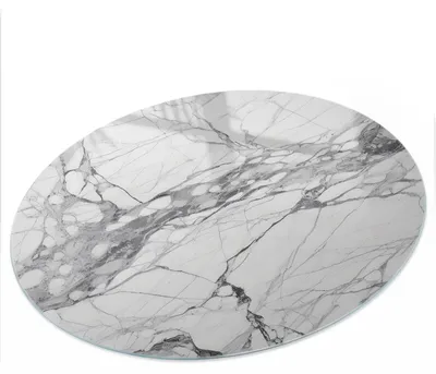 Produktbild von Bedruckte Glas Tischplatte fi100 cm – Glas Tischplatte Küche – Tischplatte aus Sicherheitsglas – Glasplatte für Küchentisch – Moderne Tischplatte Glas – Dekorative Glastischplatte – Pflegeleichte Tischplatte Küche – Marmor-Eleganz, KI-generiertes Bild