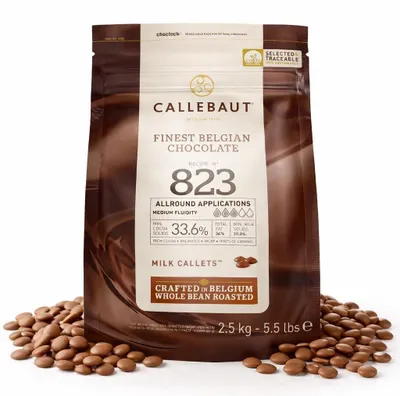 Produktbild von Callebaut  823 Kuvertüre Callets Milchschokolade - ab 400g - 1000g