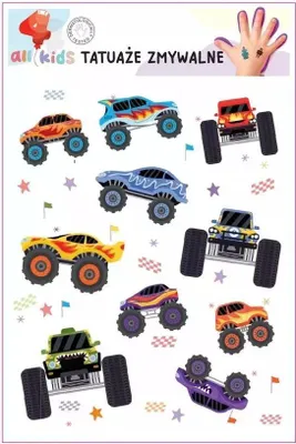 Produktbild von Abwaschbare Tattoos für Kinder Truck