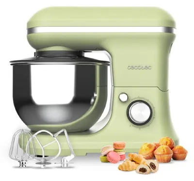 Zdjęcie produktu dla Cecotec 03900, Mikser stojący, Zielony, Bić, Ugniatać, Miksowanie, Mieszanie, 5 l, Obrotowy, Stal nierdzewna