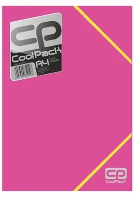 Image de Chemise A4 avec élastique rose fluo
