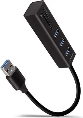 Produktbild von AXAGON Axagon HMA-CR3A Laptop-Dock/Port-Replikator Kabelgebundener USB 3.2 Gen 1 (3.1 Gen 1) Typ-A Schwarz