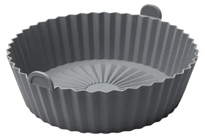 Produktbild von METALTEX 222195000 Silikonkorb für Airfryer Ø 20 cm, geeignet für Heißluftfritteuse, Mikrowelle und Ofen