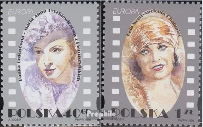 Produktbild von Briefmarken Polen 1996 Mi 3584-3585 (kompl.Ausg.) gestempelt Berühmte Frauen