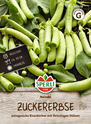 Produktbild von SPERLI Zuckererbsensamen Nairobi Pisum sativum 4-5 lfd. Meter