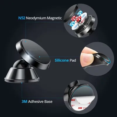 Obrázok produktu pre Držiak mobilného telefónu do auta magnet na palubnú dosku držiak smartfónu univerzálny držiak mobilného telefónu do auta