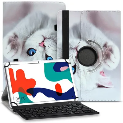 Produktbild von Tablet Tasche für Blackview Tab 90 Tastatur Hülle Case Bluetooth 360° DrehbarFarbe Uni 360 Taschen:Motiv 11