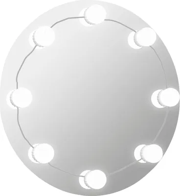Obrázok produktu pre vidaXL Nástenné zrkadlo s LED osvetlením Okrúhle sklo