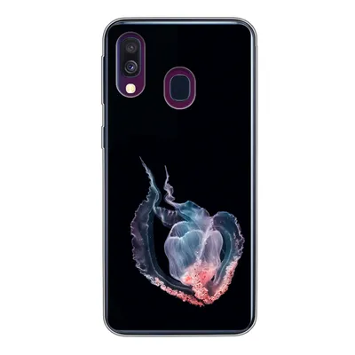 Produktbild von MuchoWow® Handyhülle Schutzhülle Hülle für Samsung Galaxy A40 Quallen - Meerestiere - Schwarz Silikon Softcase Handy Hülle - Handy-Tasche