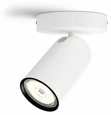 Zdjęcie produktu dla Philips myLiving Sufitowy/ścienny reflektor punktowy Pongee, Powierzchniowe spot oświetlenie, GU10, 1 szt., LED, 220-240 V, Biały