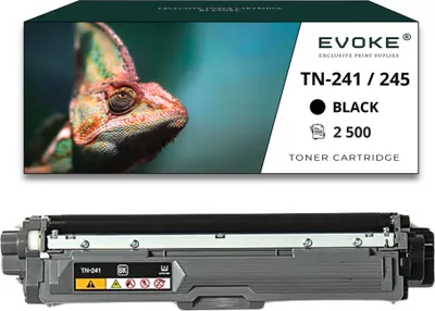 Image de Toner pour Brother TN241BK / TN-241 / TN-241B TN241BK / TN-241 / TN245 Noir | Remplacement pour DCP-9015CDW DCP-9020CDW MFC-9340CDW MFC9140CDN