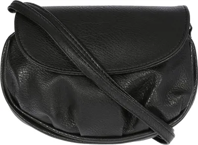 Produktbild von Schultertasche Abendtasche Umhängetasche Überschlagtasche Kunstleder 19x15x6cm Schwarz