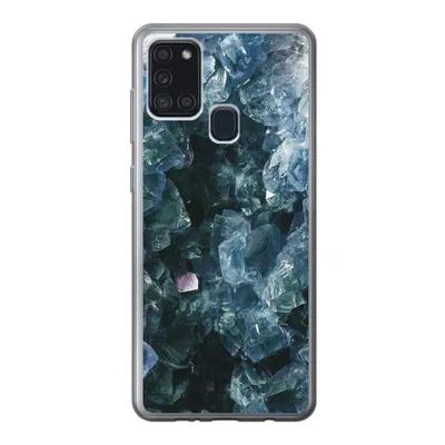 Produktbild von MuchoWow® Handyhülle Schutzhülle Hülle für Samsung Galaxy A21s Edelsteine und Mineralien - Kristall - Naturstein Silikon Softcase Handy Hülle - Hartschale