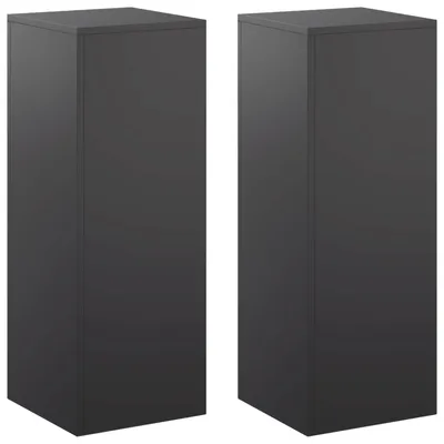 Immagine prodotto di Supporto per piante 2 pcs Nero 30 x 30 x 80 cm Acciaio