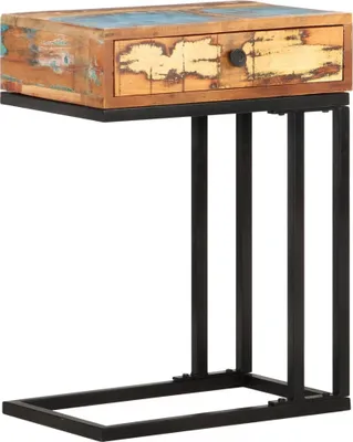 Immagine prodotto di The Living Store Tavolino a U 45x30x61 cm Legno massiccio riciclato