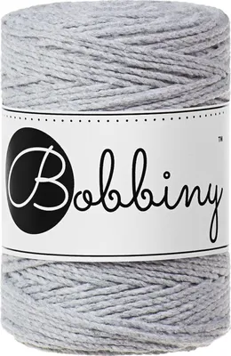 Zdjęcie produktu dla Bobbiny Macrame Cord 1,5 mm 100 m Light Grey Sznurek