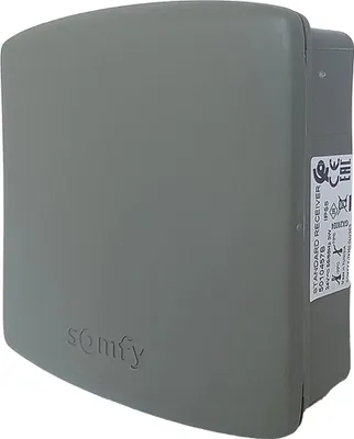 A gray Somfy Standard Receiver RTS Funksteuerung.