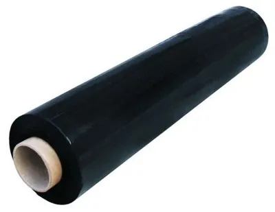 Produktbild von Stretchfolie L300 m x B500 mm 20 µm schwarz Wickelfolie