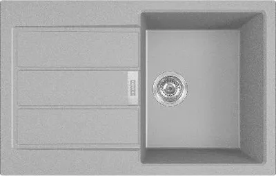 Obrázok produktu pre Franke Sirius 2.0 - Tectonitový drez S2D 611-78, 780x500 mm, sivá 143.0613.585