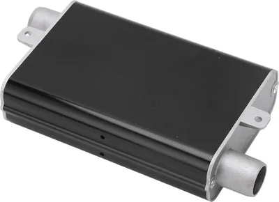 Image de 24 mm Silencieux d'échappement du chauffage autonome, silencieux droit en alliage d'aluminium pour Eberspacher Airtronic D2 D4 D4S, noir