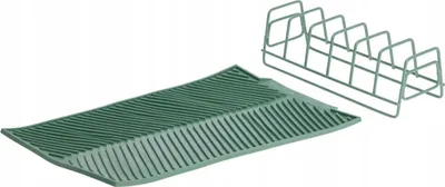 Immagine prodotto di Scolapiatti in metallo con tappetino in silicone per stoviglie, vari colori, 39 cm, 1 pezzo