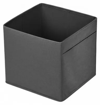 Produktbild von Prendi Home Aufbewahrungsbox 30x30x30 cm faltbar – Kinderzimmer Stoffbox Motiv Schwarz
