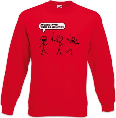 Produktbild von Urban Backwoods Awesome Sword, Sweatshirt, Farbe: Rot, Größe: 2XL