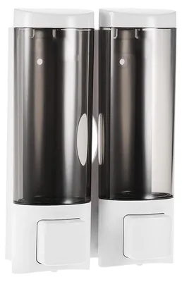 Produktbild von 200 ml x 2 Manuelle Seifenspender, Wandseifenspender, Handseifenspender, Duschgelspender für Duschshampoo oder Handdesinfektionsmittel, Handdesinfektionsmittelspender für Hotelbäder