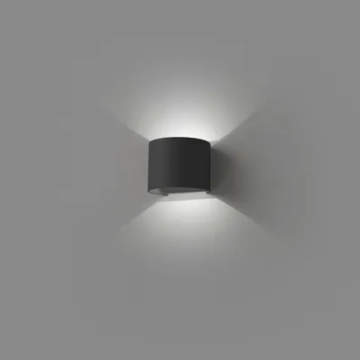 Produktbild von Faro 70687, Wandbeleuchtung für den Außenbereich, Dunkles Grau, Aluminium, IP54, I, 3 W