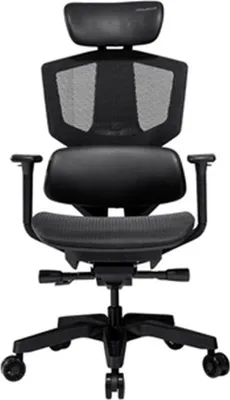 Produktbild von COUGAR Gaming Argo One, PC-Gamingstuhl, 150 kg, Netz-Sitz, Netz-Rückenlehne, Schwarz, Schwarz