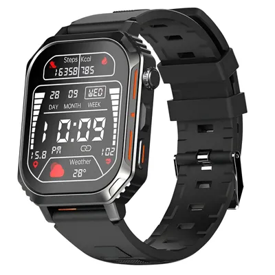 Image de Riversong, Smartwatch sportive Motive 8S antichoc étanche Tracker santé, Noir