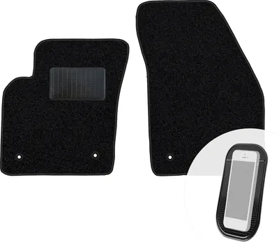 Produktbild von moto-MOLTICO Vorne Fußmatten Auto Velours Autoteppiche Schwarz Automatten Set 2-teilig passend für Volvo 940 1988-1994