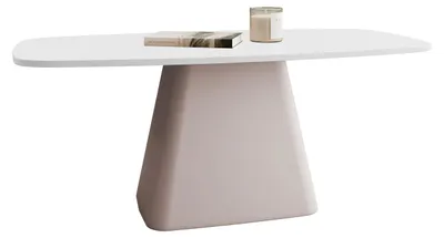 Produktbild von MIRJAN24 Couchtisch Noa, Wohnzimmer Kaffeetisch, Basis aus Stahl (Farbe: Cashmere / Arktisches Weiß)