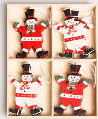 Produktbild von Sass & Belle Christbaumschmuck Schneemänner im Set