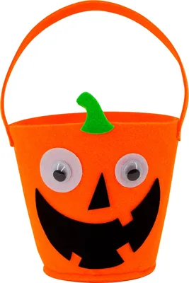 Obrázek produktu pro Halloweenský košík "Smějící se dýně" | Žebrací taška - Trick or treat